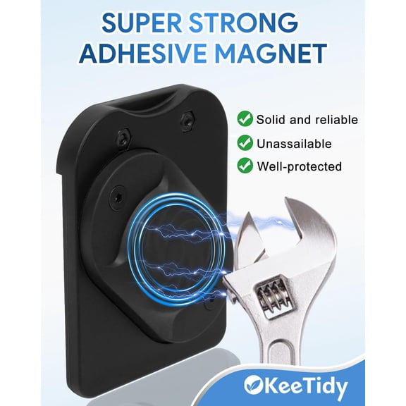 TYHREF-Magnetic Tool Holder Belt, Heavy Duty Magnetic Tool Organizer with Belt Clip, Adjustable Tool Holster for Hammer, Wrench, Screwdriver, Drill Bits for Electricians, Carpenters