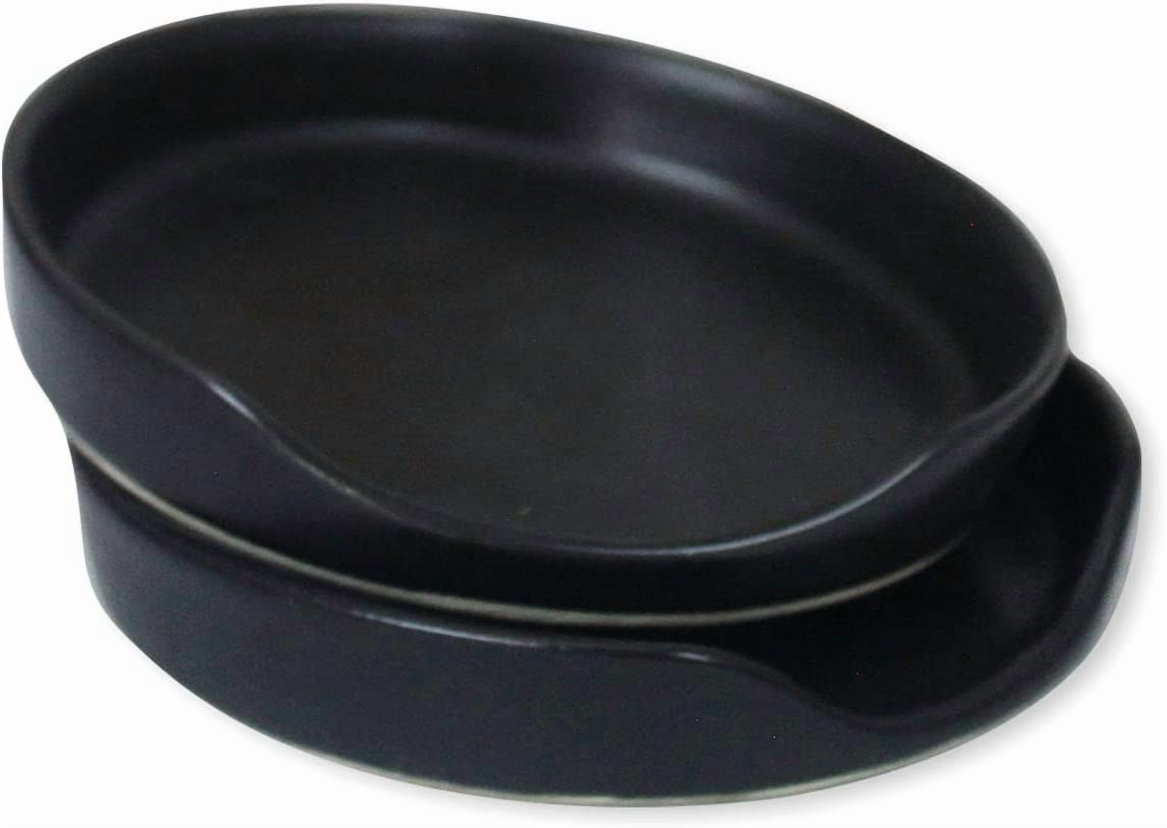 TYHREF-Matte Black Ceramic Spoon Rest & Utensil Holder, Set of 2 ...