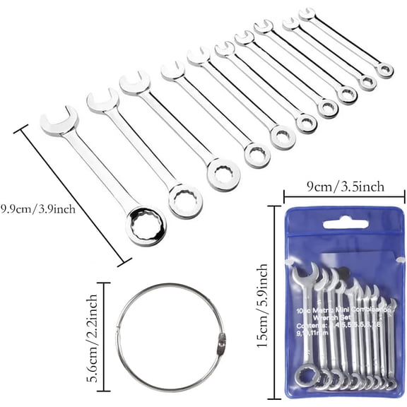 TYHREF-Mini Combination Wrench Set, Metric and SAE Small Wrench Repair Tools (SAE MET)