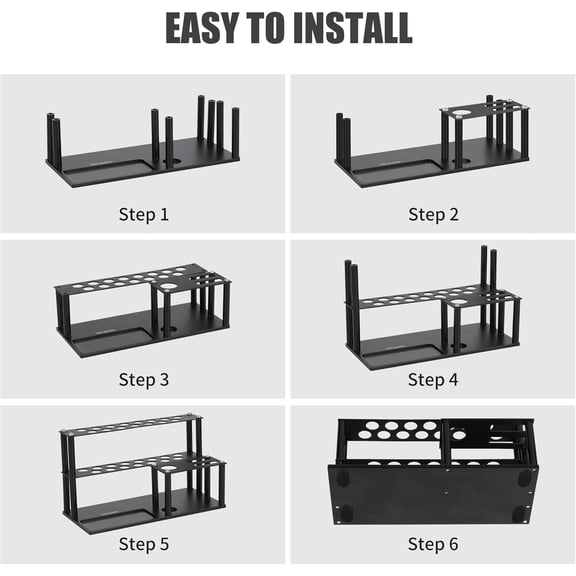 TYHREF-RC Tool Organizer & Screwdriver Storage Kit with Built-in Magnetic Screw Tray, Hex & Cross Screwdriver Holder, Pliers Stand, Hobby Tool Organizer for RC Tools, Compact & Durable Tool Stand