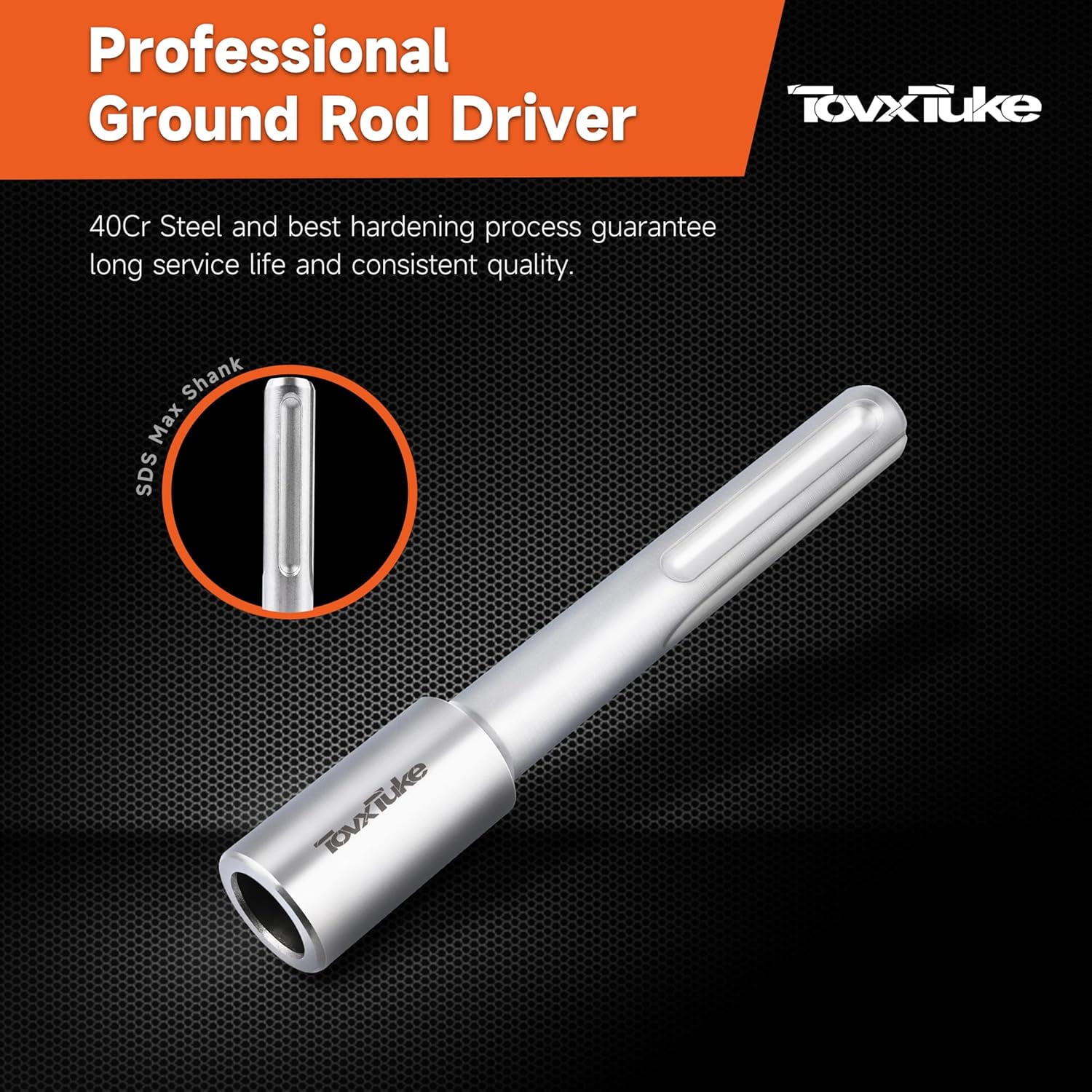 Freud Diablo DMAMXCH1040 10" SDS‑Max Ground Rod Driver Hammer Drill Bit - View #12