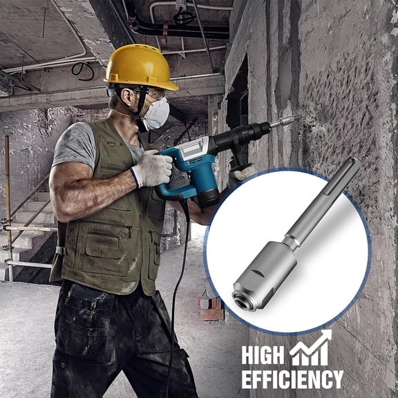 TYHREF-SDS-Max to SDS-Plus Adapter,Rotary Hammer Connection Adapter Bits,Hammer Drill Adaptor for Quick Change Shank Drill Converter Tools(Silver)