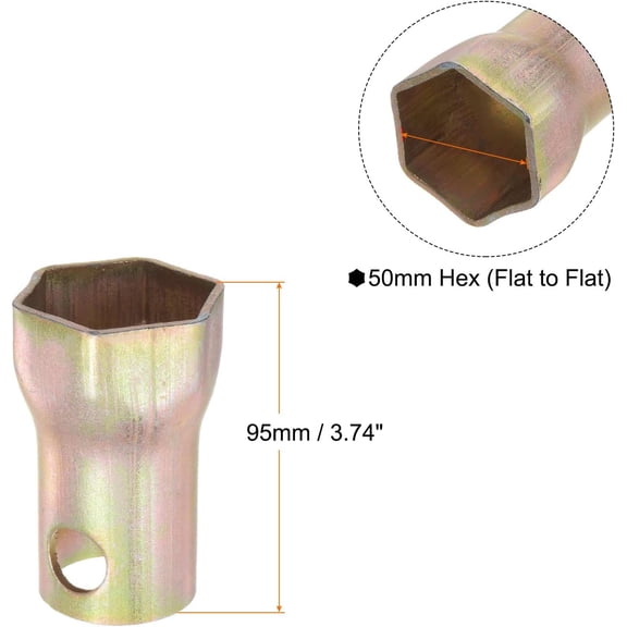 TYHREF-Spindle Nut Socket 50mm 6 Point Wheel Bearing Locknut Socket