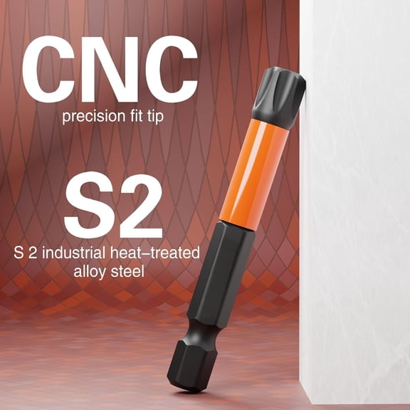 TYHREF-T30 Impact Torx Bit Set Torx Bits Tamper Resistant Star Bits Set, 1/4" Hex Shank, Torx Screwdriver Set, S2 Steel with Magnetic and Storage Box, 10PCS