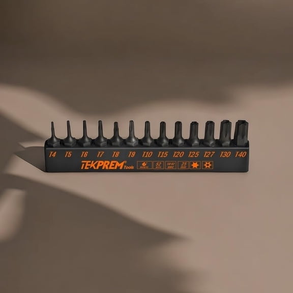 TYHREF-Torx Bit Set with 1/4 inch Magnetic Bit Driver, 12-Piece Security Torx Screwdriver Bit Set with 1 inch T5 T6 T7 T8 T9 T10 T15 T20 T25 T27 T30 T40 Tamper Resistant