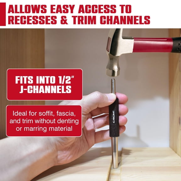 TYHREF-Trim Nail Punch - Help Drive Trim Nails While Protecting Fingers from Hammer with Pocket Size Trim Nail Driver (Small)