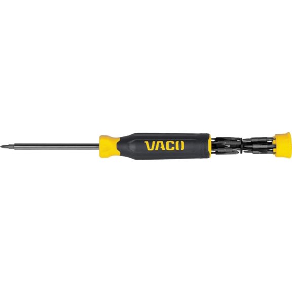 TYHREF-VAC1273 Precision Screwdriver Set, Magnetic 27-in-1 Multi-Bit Screwdriver, 13 Double-Ended Bits and 3.5 mm Nut Driver, On-Board Storage