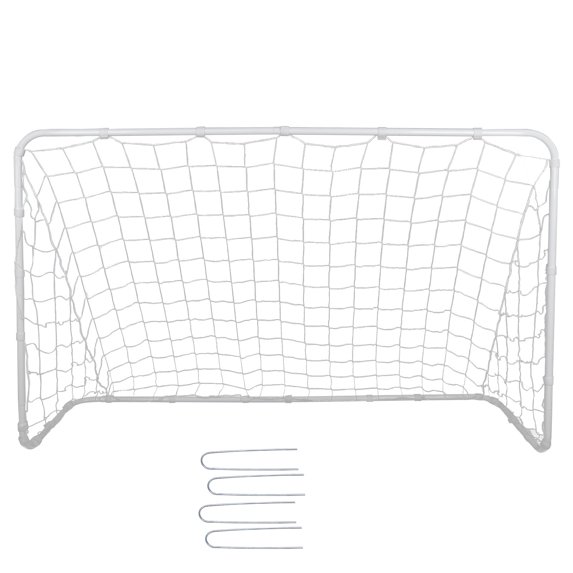 TYJDFN6x4 Foot Steel Football Gate - Backyard Game Football Stand with Football Net, Portable Football Gate for Sports Training