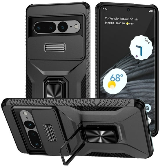TYJKeJi Case with Holder Stander Kickstand Drop Resistant Shockproof Case For Google Pixel 7 Pro