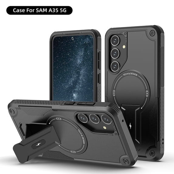 TYJKeJi Case with Holder Stander Kickstand Drop Resistant Shockproof Case For Samsung Galaxy A35 5G