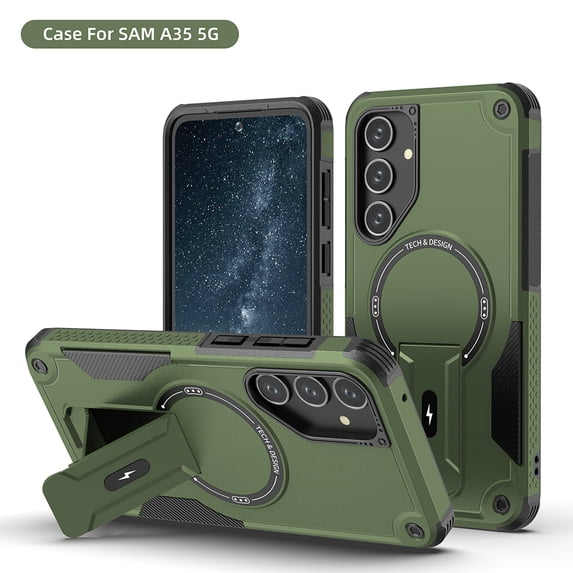 TYJKeJi Case with Holder Stander Kickstand Drop Resistant Shockproof Case For Samsung Galaxy A35 5G