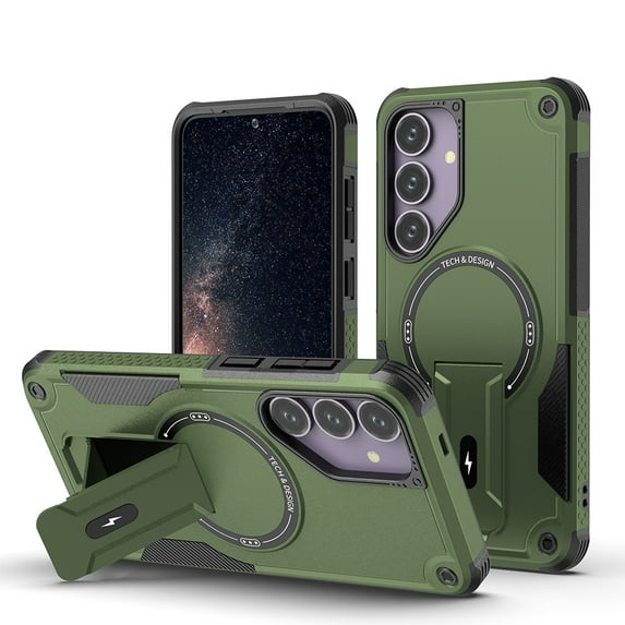 TYJKeJi Case with Holder Stander Kickstand Drop Resistant Shockproof Case For Samsung Galaxy S24 Plus (S24+) (6.7inch)