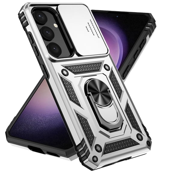 TYJKeJi Case with Holder Stander Kickstand Drop Resistant Shockproof Case For Samsung Galaxy S25 (6.2inch)