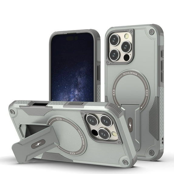 TYJKeJi Case with Holder Stander Kickstand Drop Resistant Shockproof Case For iPhone 16 Pro Max (6.9inch)
