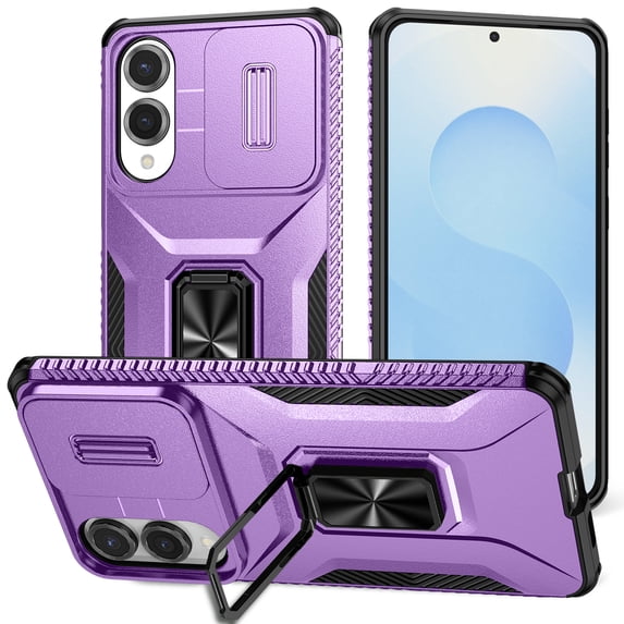 TYJKeJi Case with Kickstand Drop Resistant Shockproof Case For Samsung Galaxy S25 Edge