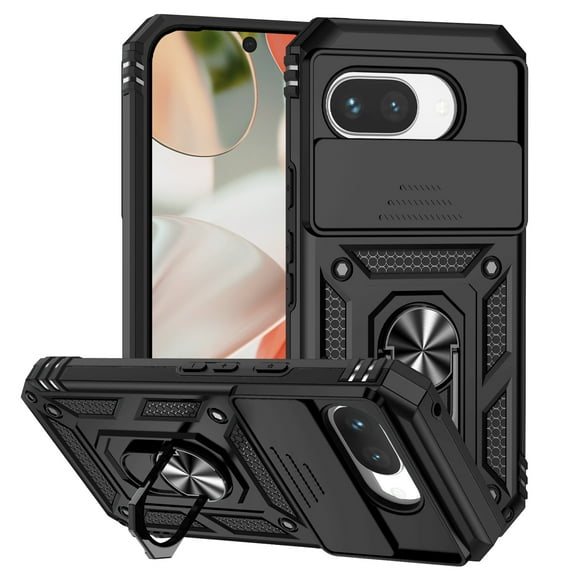 TYJKeJi Case with Stander Holder Kickstand Drop Resistant Shockproof Case For Google Pixel 9A
