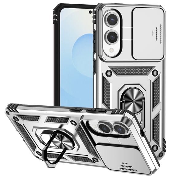 TYJKeJi Case with Stander Holder Kickstand Drop Resistant Shockproof Case For Samsung Galaxy S25 Edge