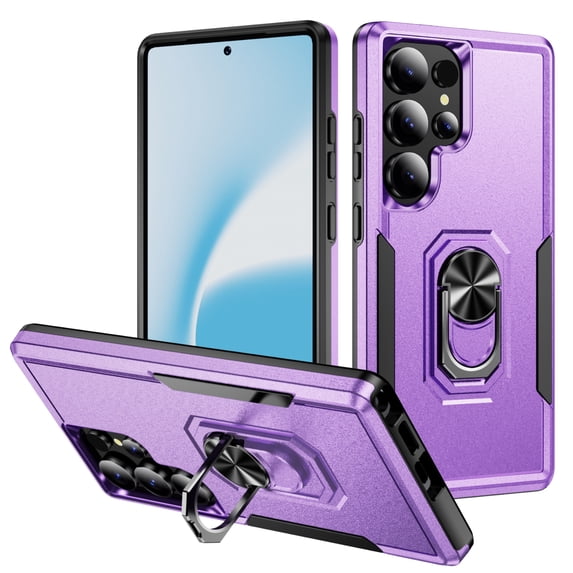 TYJKeJi Case with Stander Holder Kickstand Drop Resistant Shockproof Case For Samsung Galaxy S25 Ultra