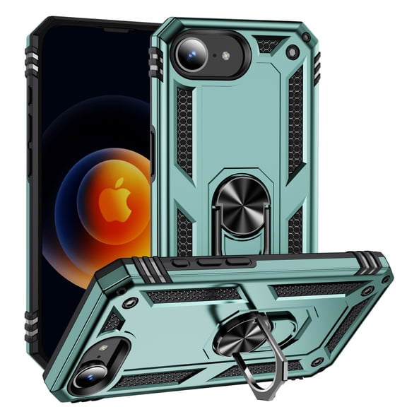 TYJKeJi Case with Stander Holder Kickstand Drop Resistant Shockproof Case For iPhone 16E