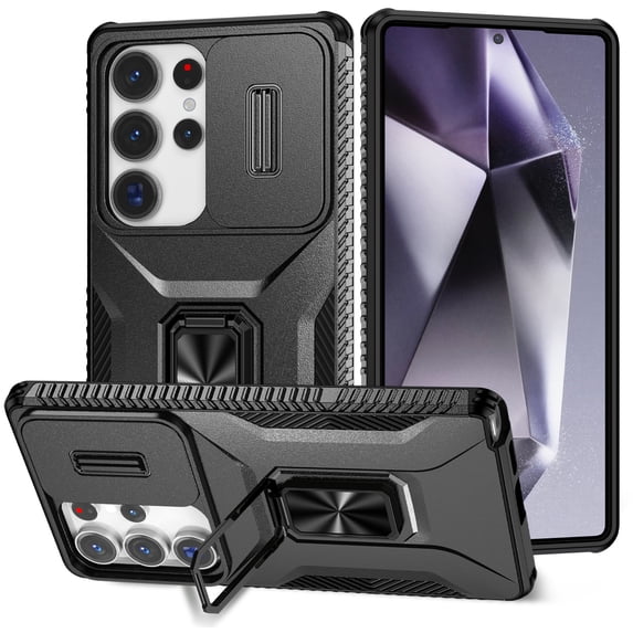 TYJKeJi Case with Stander Kickstand Drop Resistant Shockproof Case For Samsung Galaxy S25 Ultra