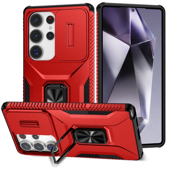 TYJKeJi Case with Stander Kickstand Drop Resistant Shockproof Case For Samsung Galaxy S25 Ultra