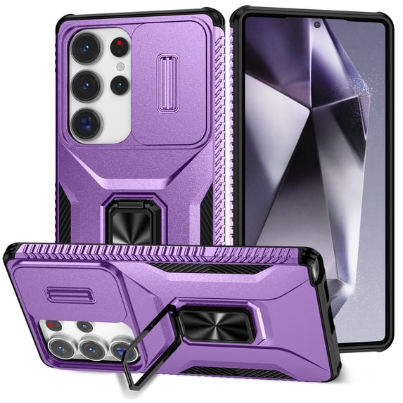 TYJKeJi Case with Stander Kickstand Drop Resistant Shockproof Case For Samsung Galaxy S25 Ultra