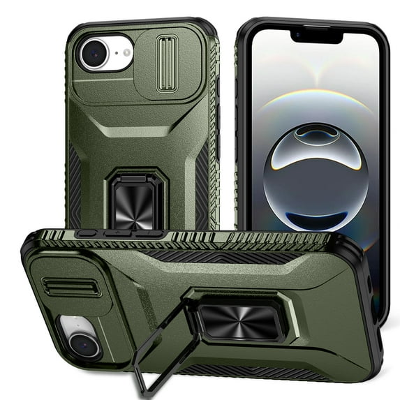 TYJKeJi Case with Stander Kickstand Drop Resistant Shockproof Case For iPhone 16e
