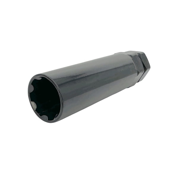 TYK Industries Light Truck 7 Spline Lug Nut Key  3.5inch Length, Black Finish, Multi-Hex 13/16inch, 7/8inch, 21mm & 22mm, Cold Forged Carbon Steel Replacement Wheel Lock Tool