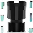 thumbnail image 1 of TYKOR Car Cup Holder Expander Adapter with Offset Base, Cup Holder Extender for Car Compatible with Yeti 14/24/36oz, Hydro Flasks 32/40oz, Other Large Water Bottles and Mugs in 3.2"-4.0", 1 of 6