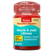 Tylenol Proactive Support* Muscle & Joint Supplements + Stress, 30 Count