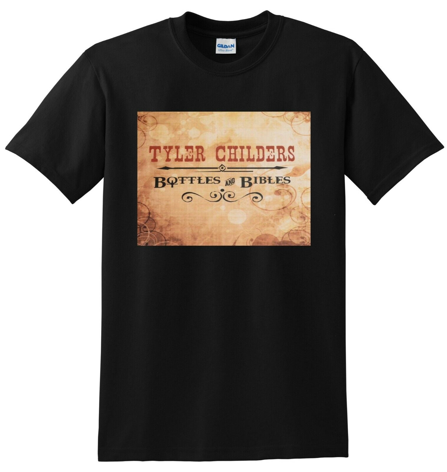 TYLER CHILDERS T SHIRT bottles and bibles vinyl cd cover SMALL MEDIUM