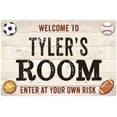 thumbnail image 1 of TYLER'S Room Kids Bedroom Sign Boy's 8x12 Metal 208120090017, 1 of 1