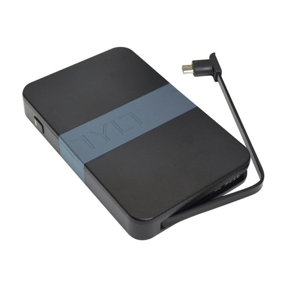 TYLT Energi 3K - External battery pack - Li-Ion - 3000 mAh - 2 A - on cable: Micro-USB - gray