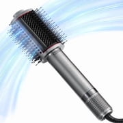 TYMO 4.0 Ionic Hair Dryer Brush, 5-in-1 Lightweight Blowout Brush, 3X Faster Drying, Adds Shine, Volume & Anti-Frizz Smooth Styles, Black