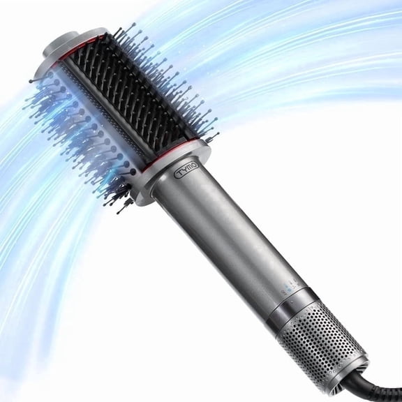TYMO 4.0 Ionic Hair Dryer Brush, 5-in-1 Lightweight Blowout Brush, 3X Faster Drying, Adds Shine, Volume & Anti-Frizz Smooth Styles, Black