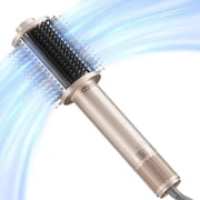 TYMO 4.0 Ionic Hair Dryer Brush, 5-in-1 Lightweight Blowout Brush, 3X Faster Drying, Adds Shine, Volume & Anti-Frizz Smooth Styles, Gold