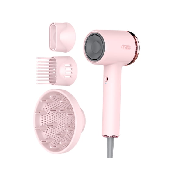 TYMO AirHype Boost BLDC 1875W Hair Dryer with Brushless Motor, Pink with Diffuser, Comb, Nozzle - Walmart.com