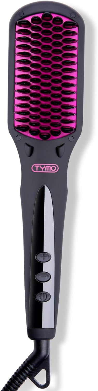 TYMO Ionic Hair Straightener Brush Frizz Free Silky Hair 16 Heat Levels Anti Scald Auto Off