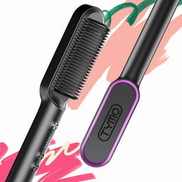 TYMO Ring Plus Ionic Hair Straightener Brush - Hair Straightening Comb with  Nano Titanium Coating for Even Heat, 9 Temp Settings & LED Screen,  Professional Hair Styling Tools, Gifts for Women