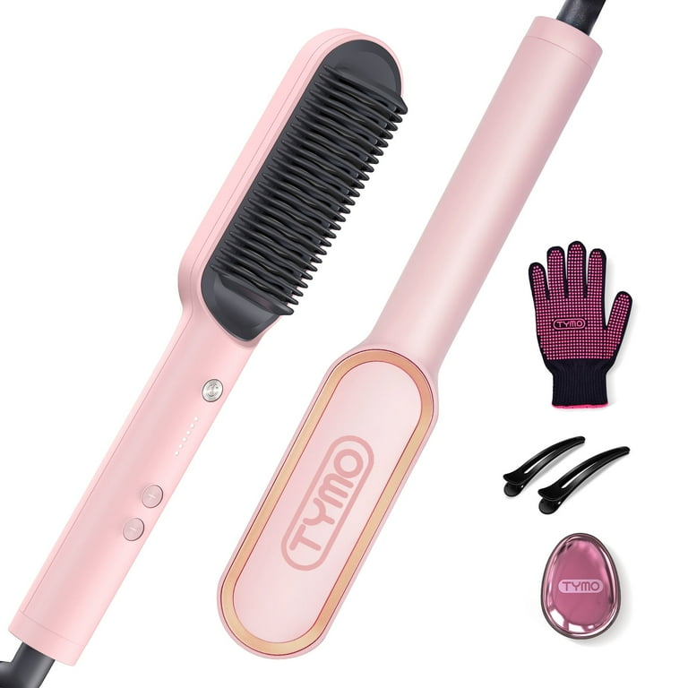 Flat Iron Hair Straightening Brush For 4c Hair Straightener Brush - Main Image