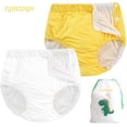 thumbnail image 1 of TYMZDYN 2 Packs Baby Reusable Swim Diapers Soft and Silky Toddler Swim Diaper Washable Baby Swim Diaper 3T Baby Swim Trunks Swimming Diapers Size 3 Waterproof Diapers for Swimming Boys and Girls, 1 of 6