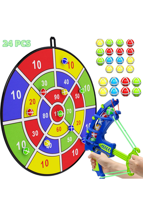 TYMZDYN 29" Large Dart Board for Kids, Kids Dart Board with 24 Sticky Balls, Boys Toys, Indoor/ Sport Outdoor Fun Party Play Game Toys, Birthday Gifts for 3 4 5 6 7 8 9 10 11 12 Year Old Boys Girls
