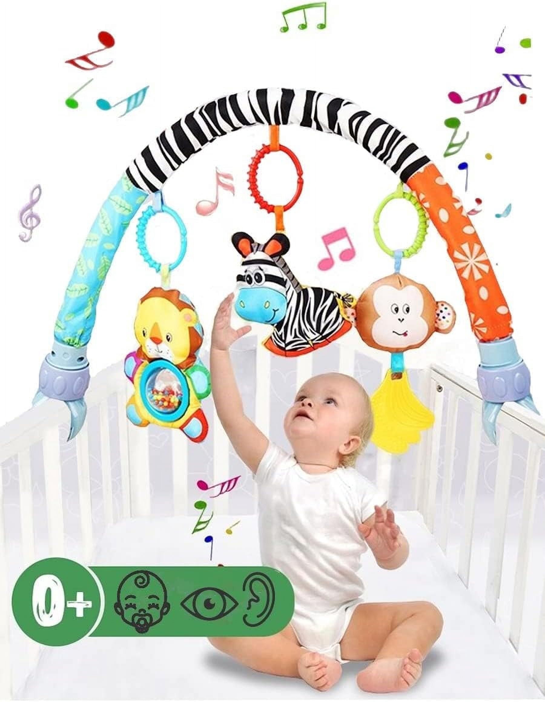 Baby Stroller Arch Toys, Car Seat Toys,Bouncer Toy Bar/Mobile for Bassinet,Adjustable Baby Hanging Toys Fit for Crib Bed,Stroller,Car Seat,Baby Gifts