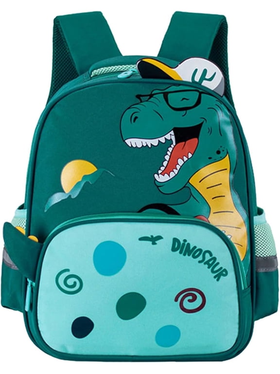 Dinosaur Hippo Kids Toddler Backpack for Boys Girls Lightweight Waterproof Preschool Travel Schoolbag for 3-12 Years