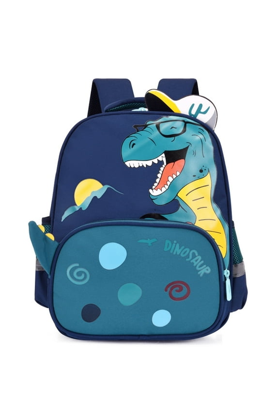Dinosaur Hippo Kids Toddler Backpack for Boys Girls Lightweight Waterproof Preschool Travel Schoolbag for 3-12 Years