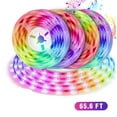 thumbnail image 1 of TYNZEO LED Flexible Strip Lights, Waterproof 600LEDS Tape Lighting, 65.6ft/20M 12V String Light, SMD 5050,for Hallway Staircase Corridor Collectable Bookshelf, 1 of 7