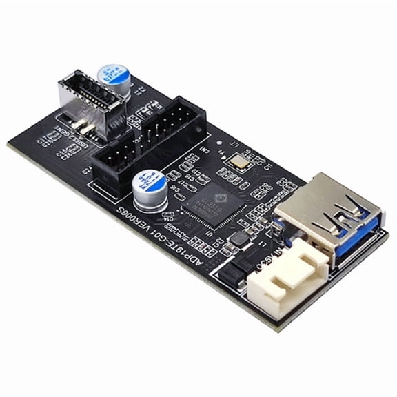 TYPE-C 3.2 TYPE-E Adapter Expansion Card A-KEY,1 * TYPE-C 3.2 TYPE-E adapter,Black