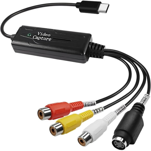 KSRplayer 720 x 480 Video Capture Card with 1pcs USB C Audio Video Capture Card