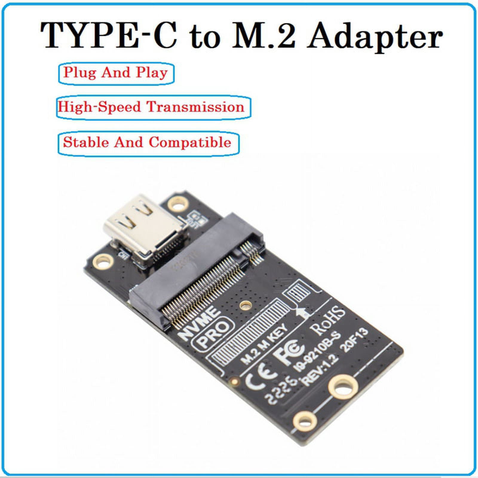TYPE-C to M2 Adapter NVME/NGFF SSD Adapter NVMe Enclosure M.2 to USB 3.1  Type-C Support M2 SSD 2230/42/60/80 