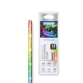 TYPE S Infinite Glow Multicolor LED Ambient Lighting Extension Strip - 12" RGB Strip, Light Sync Technology, Easy Installation